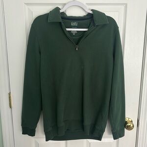 Croft & Barrow Forest Green Quarter Zip